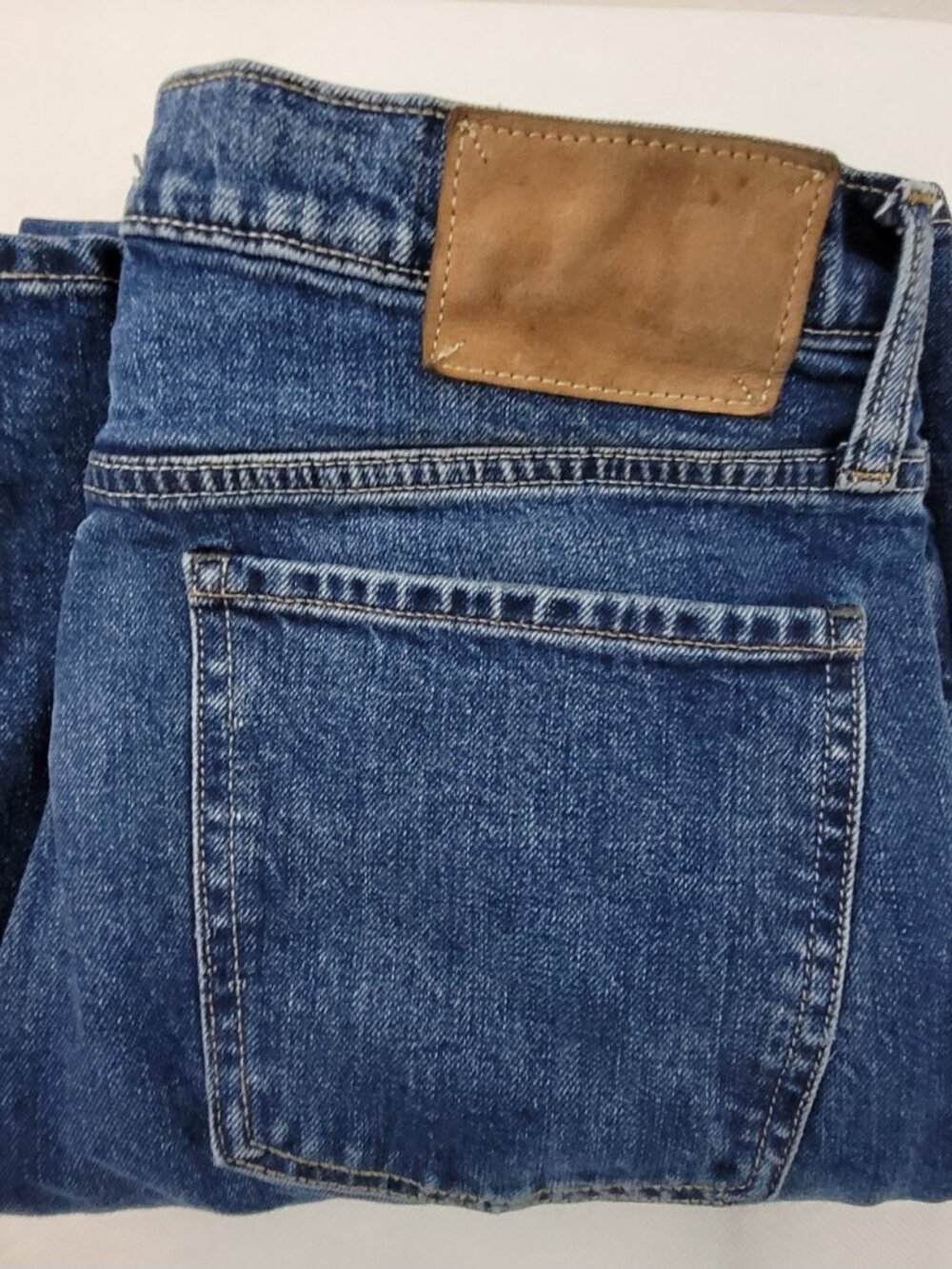 Banana Republic Jeans Womens 31 Blue The Icon Classic Wide Leg Medium Wash Denim - Picture 16 of 16